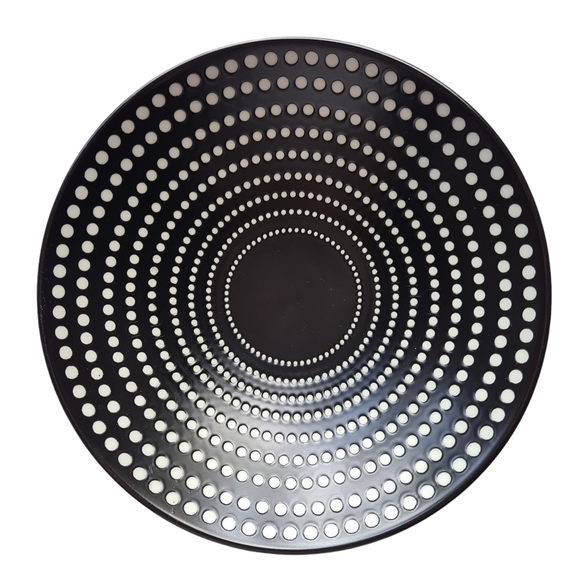 Table Passion Galaxy Grey Geometric Patterned Decorative Serving Bowl - Picture 3 of 6